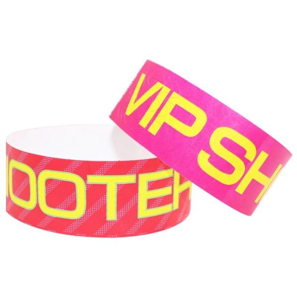 Customized Events Paper Wristbands Disposable Wristband Id Wristband