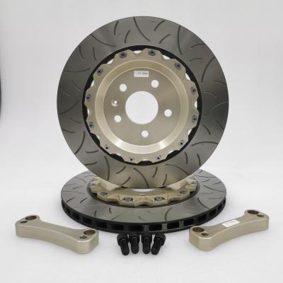 HT250 Oversize Car Rear Disc Brake Parts 330*10mm Customized Bell Bracket