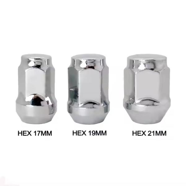 Universal Colorful Car Lug Nuts Anti Theft With Chrome Surface Treatment