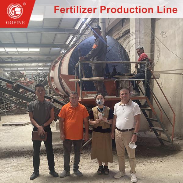 Ligne de production automatisée d'engrais NPK pour le mélange de revêtements granulatrices
