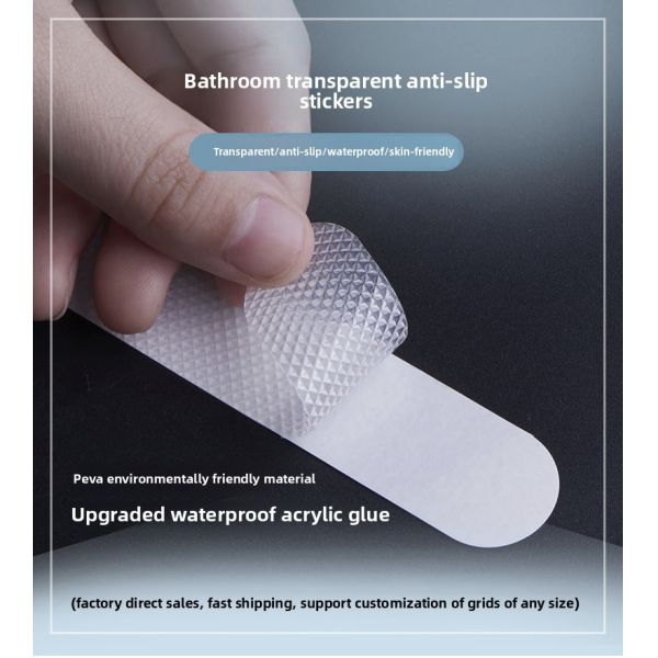 Cross-Border Anti-Slip Bathroom PEVA Stickers Self-Adhesive Shower Room Bathtub Strips Acrylic Masking for Stairs and Floors