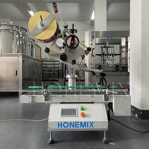 Desktop Flat Bottle Labeling Machine electric Automatic Box Label Applicator