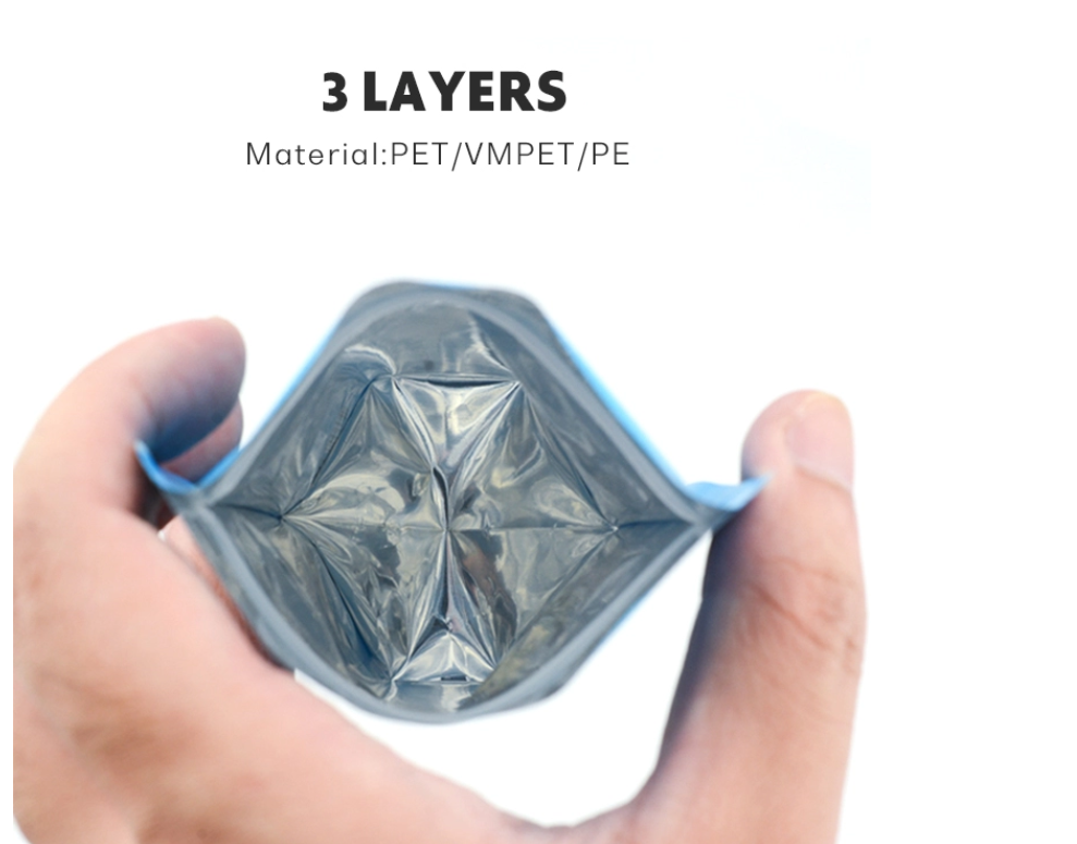 180 Micron Mylar Ziplock Stand Up Pouch For Snack Food