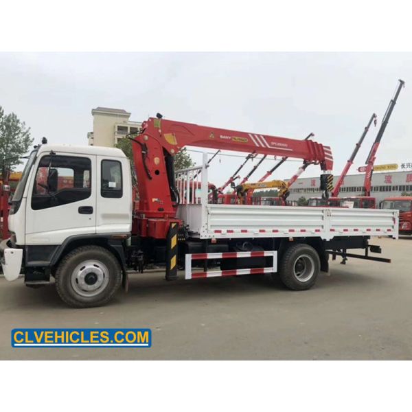 ISUZU FTR 205hp 180 Kw Truck With Crane Arm 4X2 8t For Nigeria