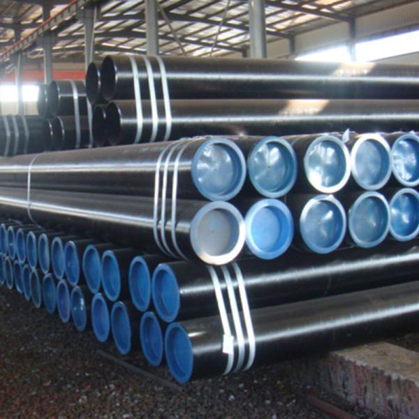 ASTM A53 GR B Steel Oil Pipe , S235JR Erw Black Pipe