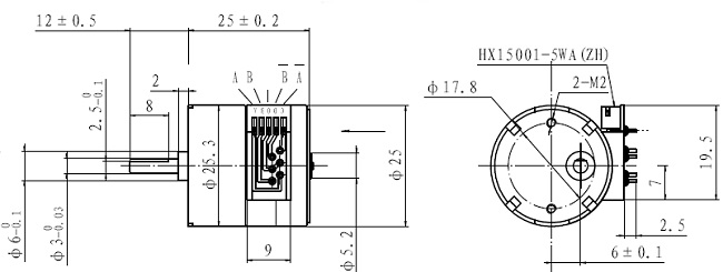 Диаметр 25mm после полудня зацепил мотор шестерни шагать DC Stepper мотора 12V микро-
