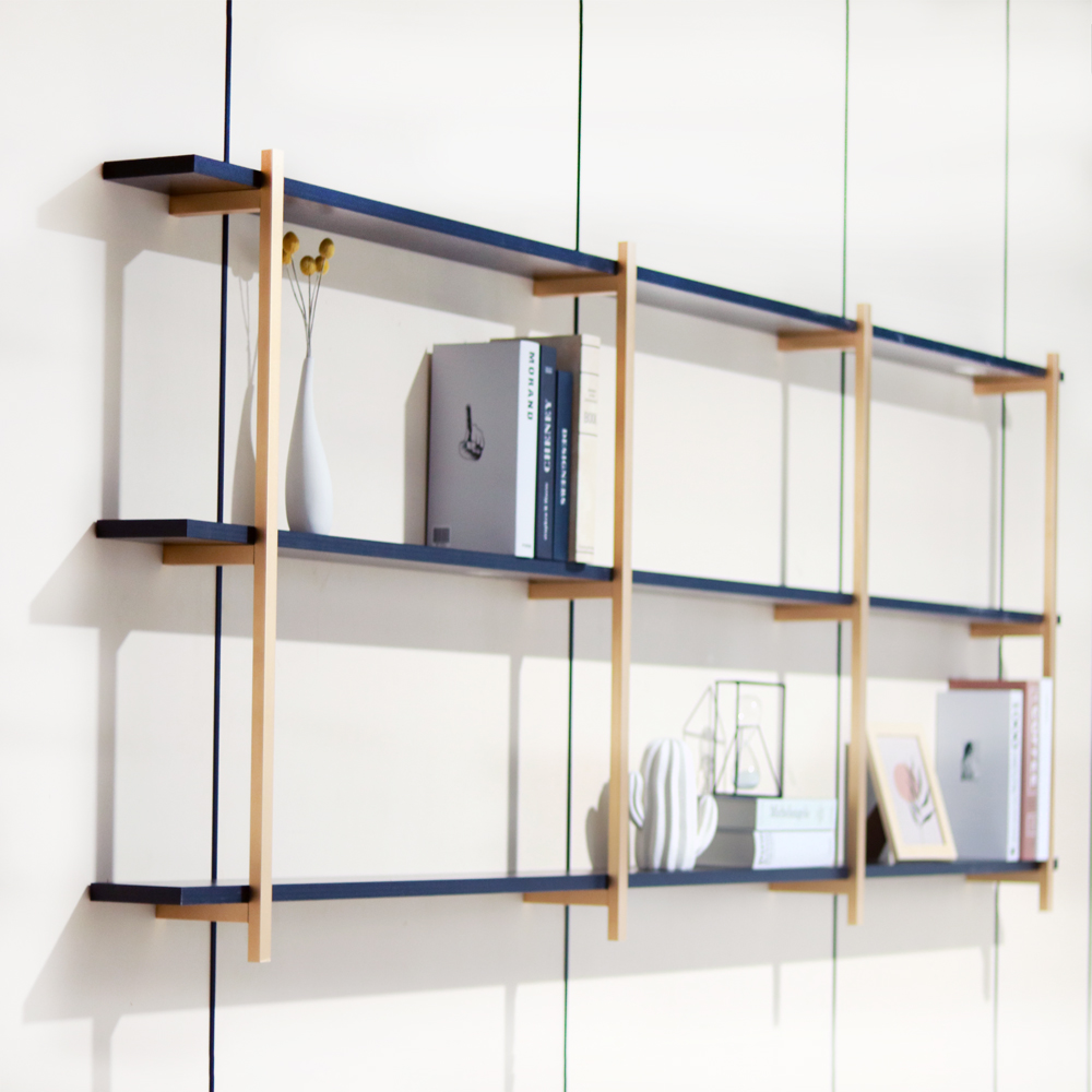 Factory Top Bookshelf Display Rack Floating Shelf Wall Mounted Aluminium Shelf