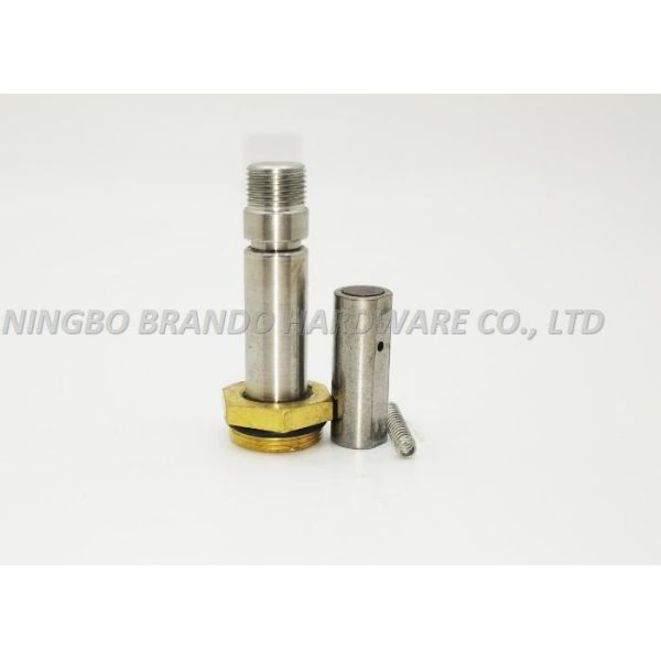 No Groove 430FR Movable Core/Mixed Material Solenoid Stem With Brass Pentagon Seat