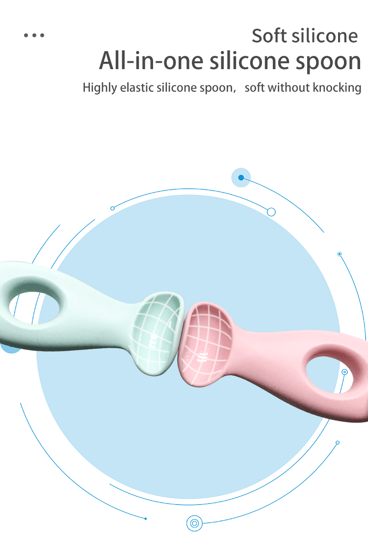 Customized Logo Pink Infant Self Feeding Spoon Baby Infant Feeding Utensils Feeding OEM