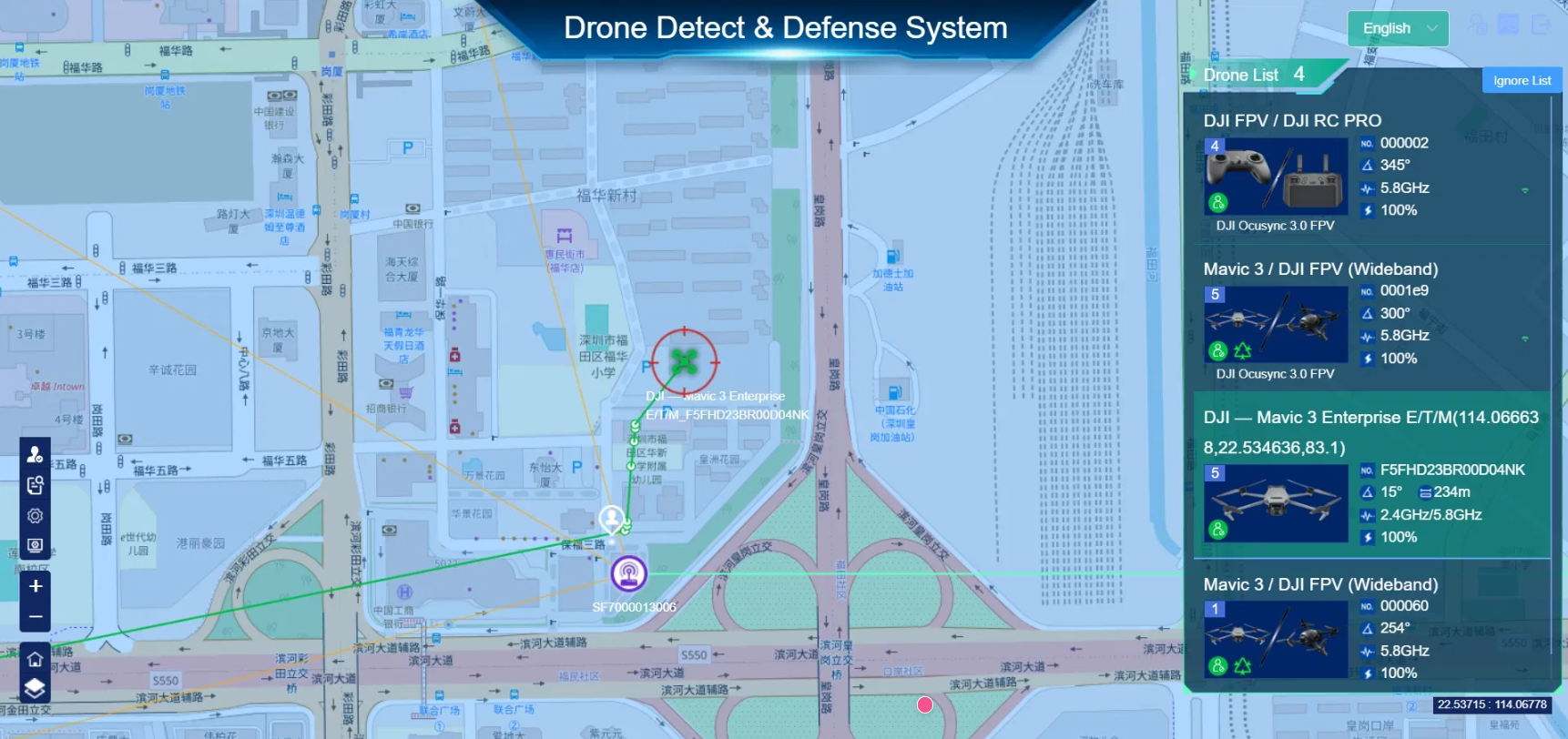 10km Multimodal Integrated Drone Detection Fpv Jammer and spoofer Uav All-in-One Anti-Drone Defence