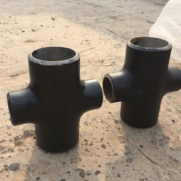 Welded Joint Stainless Steel 4 Way Tee DN50-DN1200 Metal Pipe Fittings