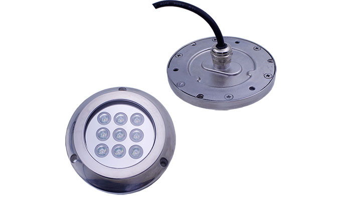 RGB 3 в одной морской подводной светлой нержавеющей стали 17w привел свет шлюпки для шлюпки