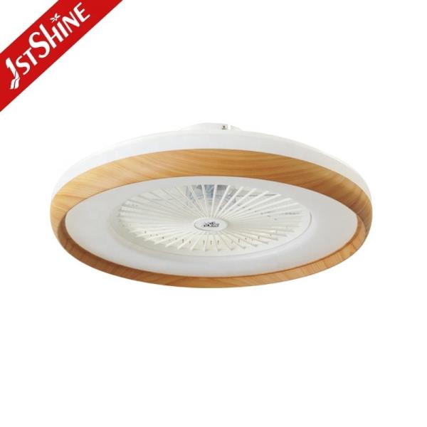 Ventilador de teto LED de design moderno de 23 polegadas com motor DC e controle remoto