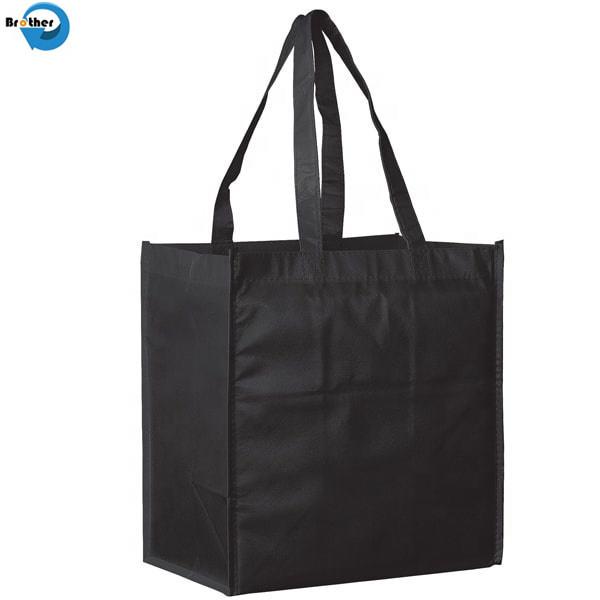 Wholesale Custom Printed Eco Friendly Recycle Reusable Grocery Laminated PP Non Woven Fabric Tote Shopping Bags