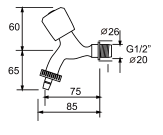 Современные краны для стиральной машины из пластика ABS Chrome Bibcock