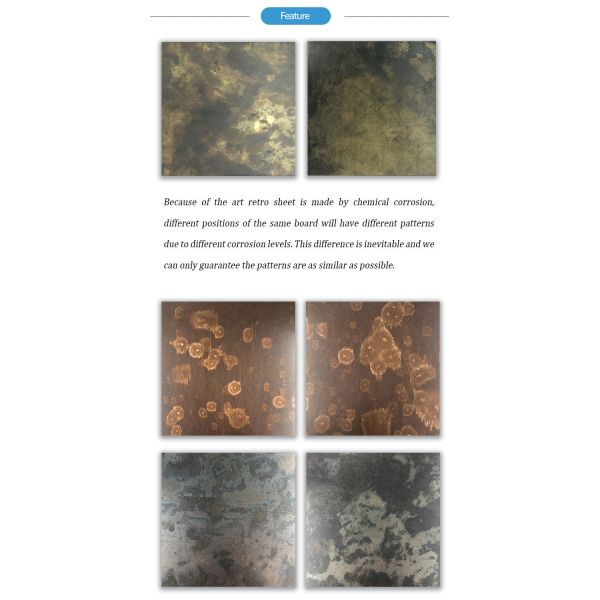 1500mm Antique Stainless Steel Sheet Color Plate 8K AISI 201 304 316L 1.2mm Thick Durable