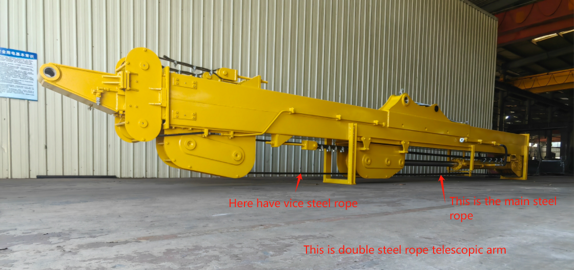 Backhoe Telescopic Dipper Arm For SWE365E EC380D CAT330 Earthworks Contractor