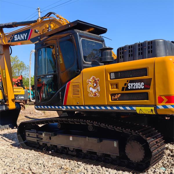 118kw Usado Hidráulico Sany 205 Excavadora Crawler 20 toneladas