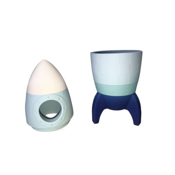 Silicone Baby Rocket Toy Teeth Brush Decoration Customized Color