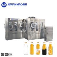 Tampar de enchimento de Juice Filling Machine With Rinsing do fruto industrial