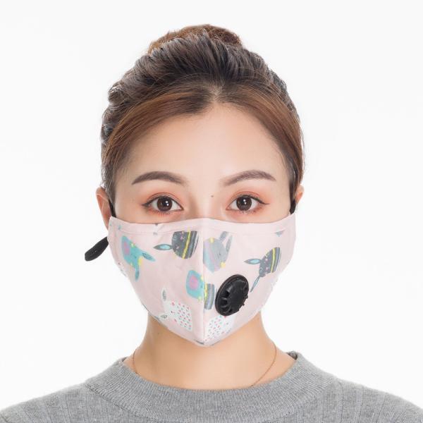 Outdoor Washable N95 Hospital Mask Mouth Muffle Bacteria Proof Black Color