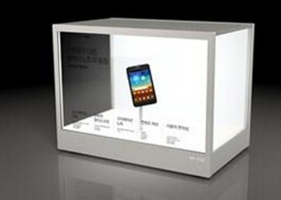Remote Control Indoor Transparent LCD Showcase 24 0.4845X0.4845 Pixel Pitch