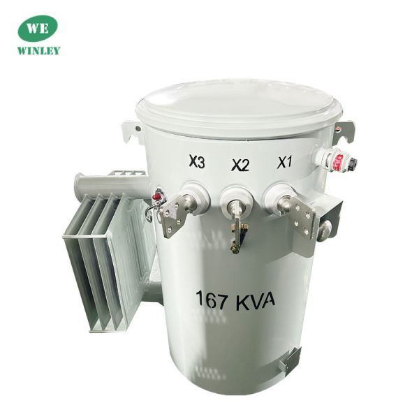 CSP Type 167Kva Single Phase Pole Mounted Transformer Distribution 4160V Oil Immersed  ANSI IEEE CSA  Standard 100Hz