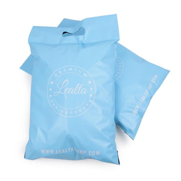 Soft Poly Mailer Bag Blue Thick Poly Mailers With Hand Length Handle