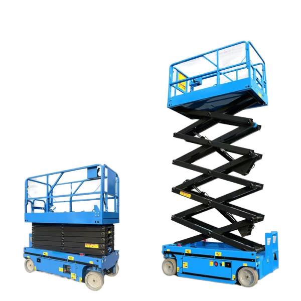 Self Propelled Electric Scissor Lift Platform 450kg 10m Hydraulic Aerial Work Lift