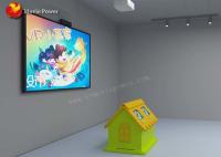 El rompecabezas 3d rompió la pared que los juegos interactivos del proyector acuñan la pintura colorida educativa del pago