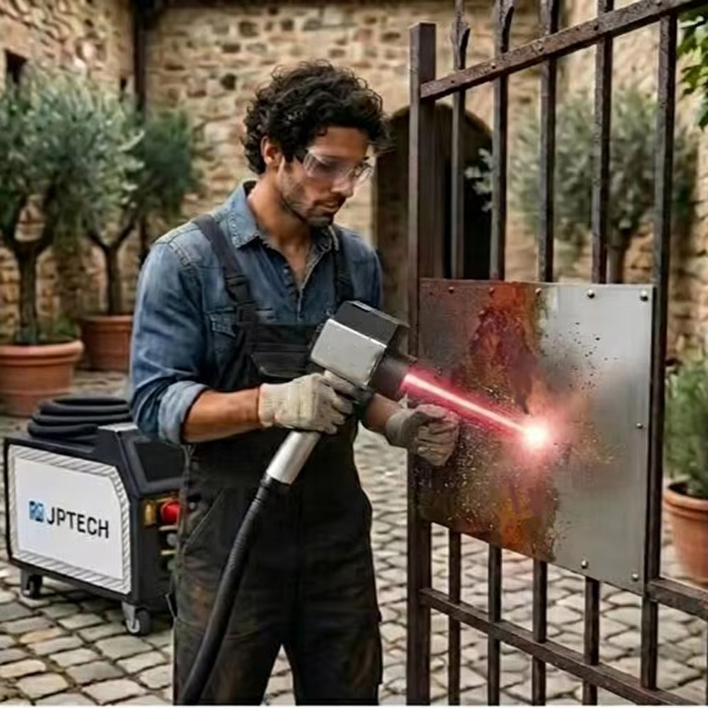 Portable 200W/300W Fiber Laser Cleaner for Stainless Steel Metal Wood & Walls-Easy Outdoor Use