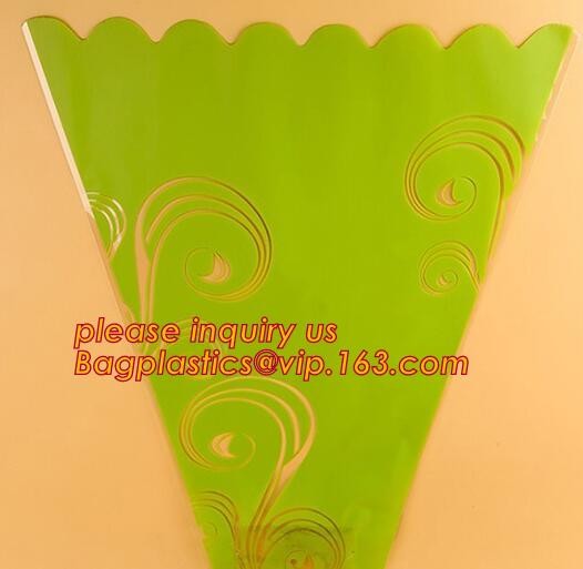 Customized flower sleeve for Valentine/romantic flower wrapping,Cylinder Shaped flower box clear plastic flower sleeve