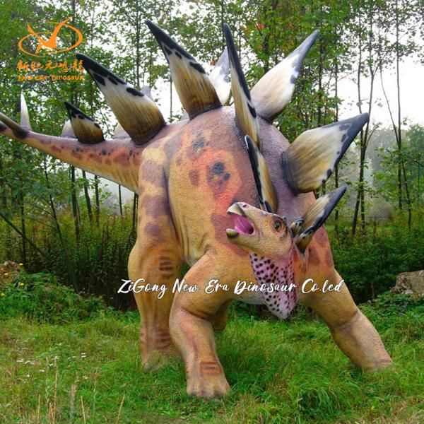 Giant Lifesize Stegosaurus Dinosaur Model for Jurassic Themed Park and Museums