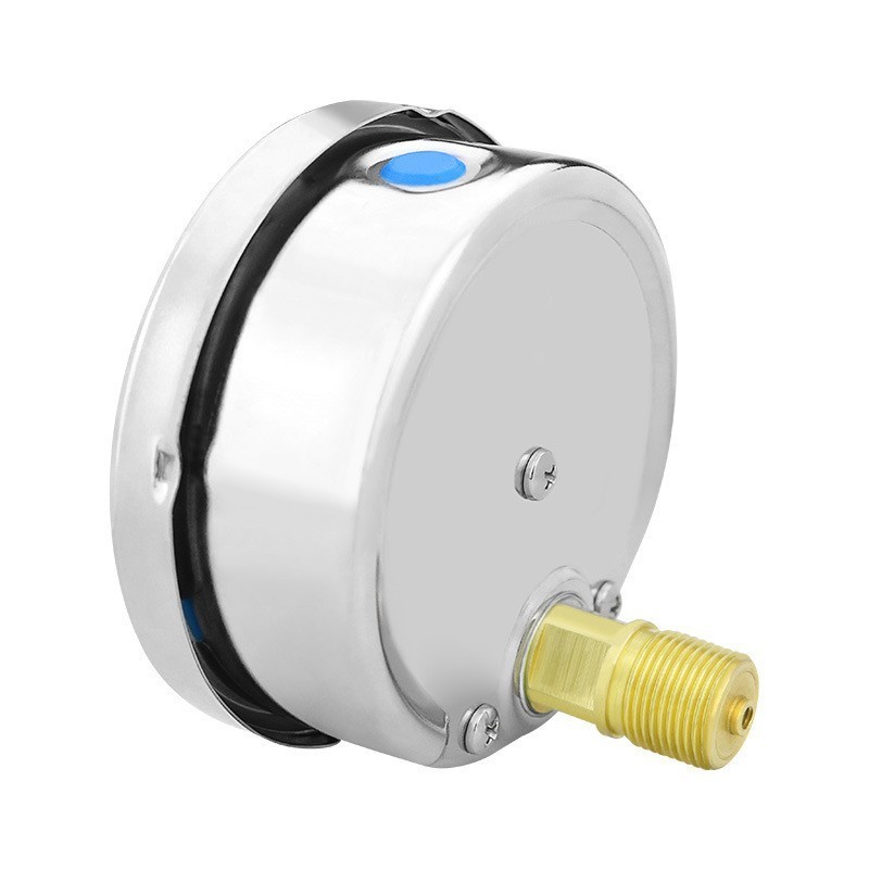 100mm 1.6% High Accuracy Axial Oil Filled Pressure Gauge Meter for OEM Customization
