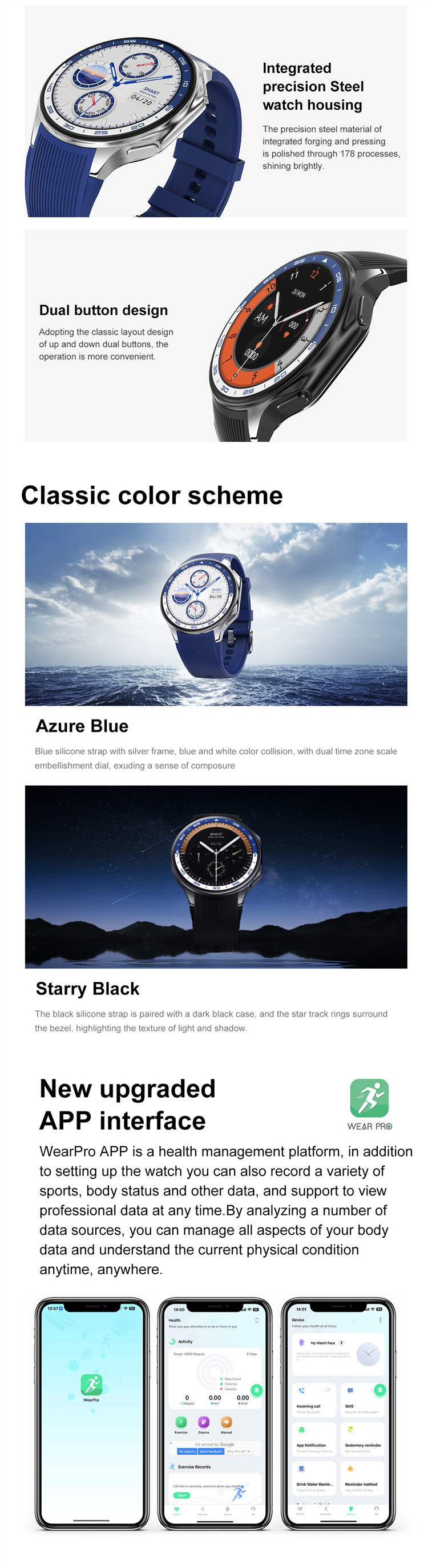 Eraysun DT NO.1 DT Watch X Smart Watch 1.43 AMOLED Screen BT Call Photo Album Music Video Playback Audio DT Watch X Smartwatch