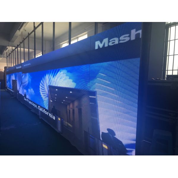 Stage Background LED Video Wall P6 , Indoor Full Color Flexible Led Display Screen