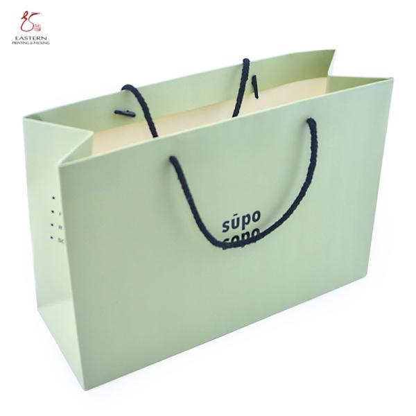 CMYK Recycled Printed Paper Shopping Bag For Toothpaste