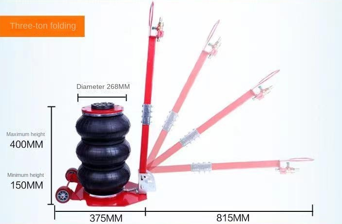 3T 5T Air Horizontal Jack Inflatable for Audi Car Fitment 17.5 Heavy Duty Repair Tool