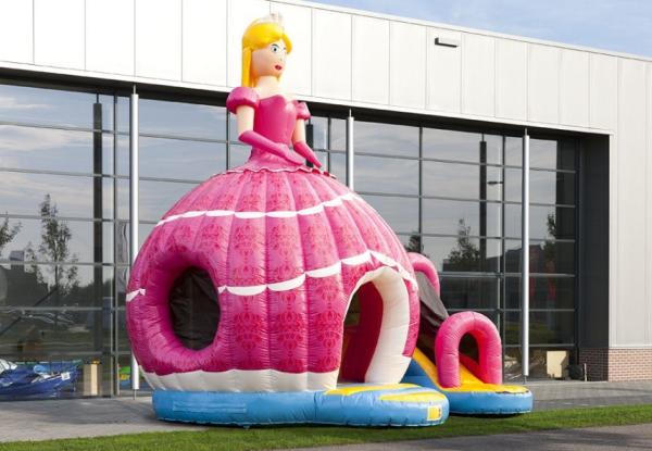 Amazing Princess Inflatable Bouncer PVC Material Red Printing Inflatable Bouncy Castle