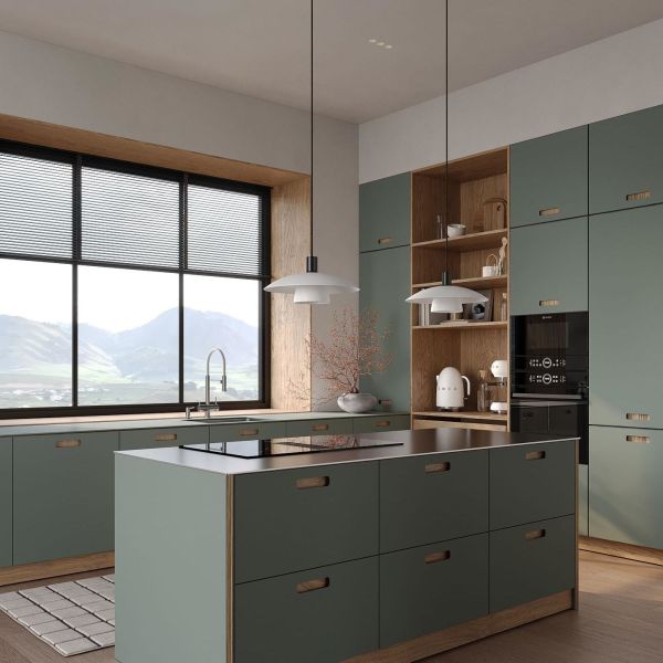 Luxury Villa Modern Kitchen Cabinets Design Stone Island Coque Kitchen Island