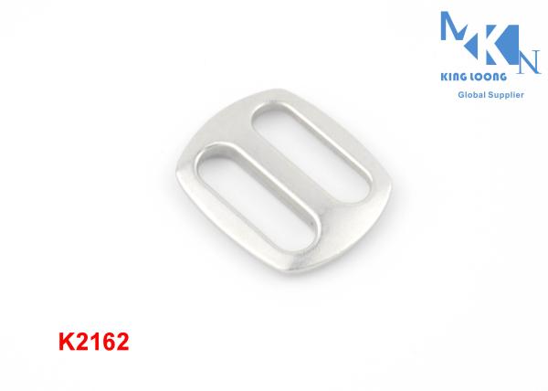 High Standard Webbing Buckles Metal , Square 18mm Bag Slider Strap Adjuster