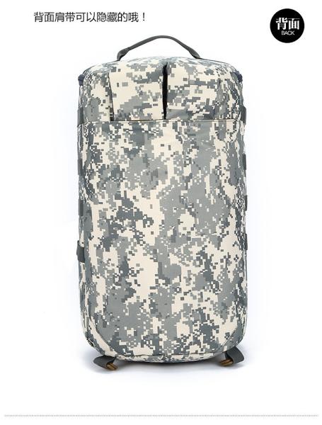 CAMO DOUBLE SHOULDER BUCKET BAG LARGE CAPACITY OUTDOOR CAMO BACKPACK SINGLE SHOULDER CROSSBODY TRAVEL BACKPACK HANDBAG