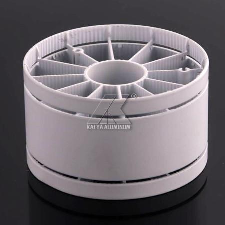 6063 Heat Sink Aluminum Profiles Powder Silver Coating For LED Profile