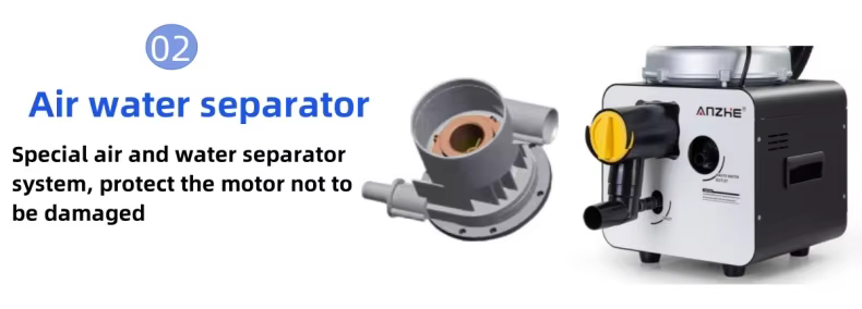 Portable Dental Suction Unit 1300W Dental Suction air and Water Separator Dental Suction System Dental Suction Machine