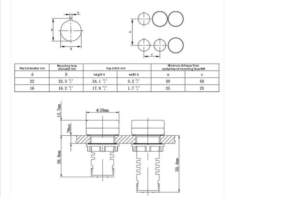 Красочным индикаторная лампа приведенная пилотом 220V держателя 22mm панели