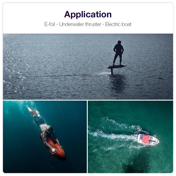 58KG Thrust Electric Surfboard Brushless DC Motor With Propeller And Remote Controller
