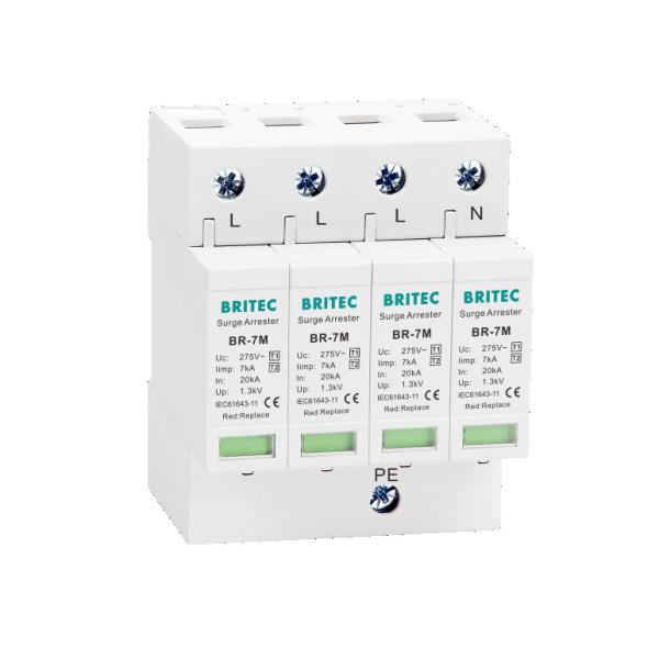 BR-7M 275 2P 275 SPD Ac Surge Protection Device  surge Arrester   lightning protection