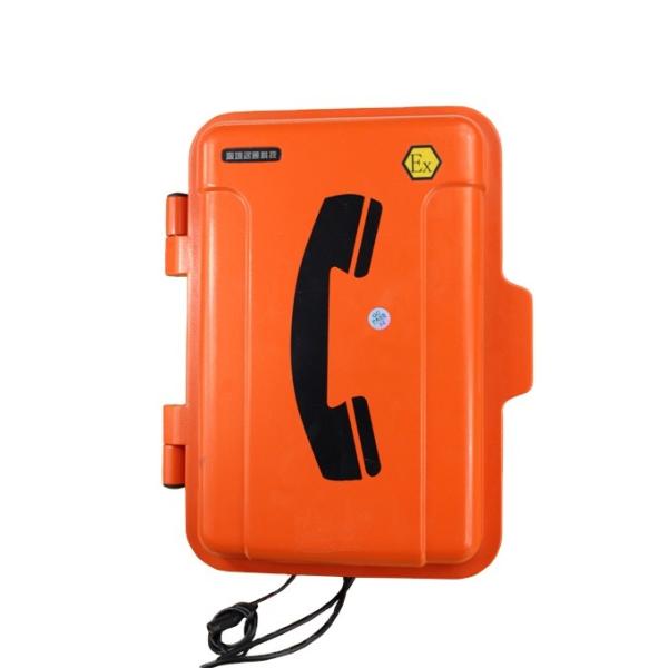 Téléphone VoIP industriel avec IP68 étanche et boîtier en alliage d'aluminium