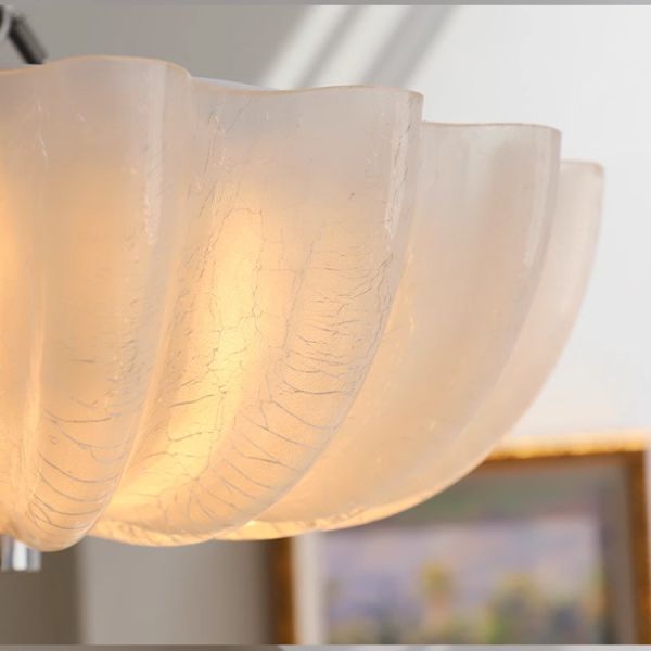 JYLIGHTING Lampe de plafond de chambre de style moyen ancien Entrée française Luxe Bauhaus Design de verre Corridor Chambre d'enfants