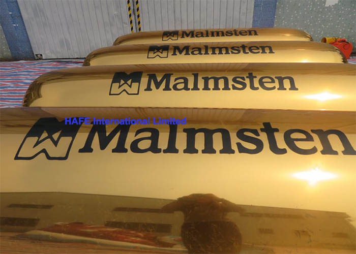 Сусальное золото украшения спорт Олимпийских Игр раздувает раздувные 2.5м*0.8м